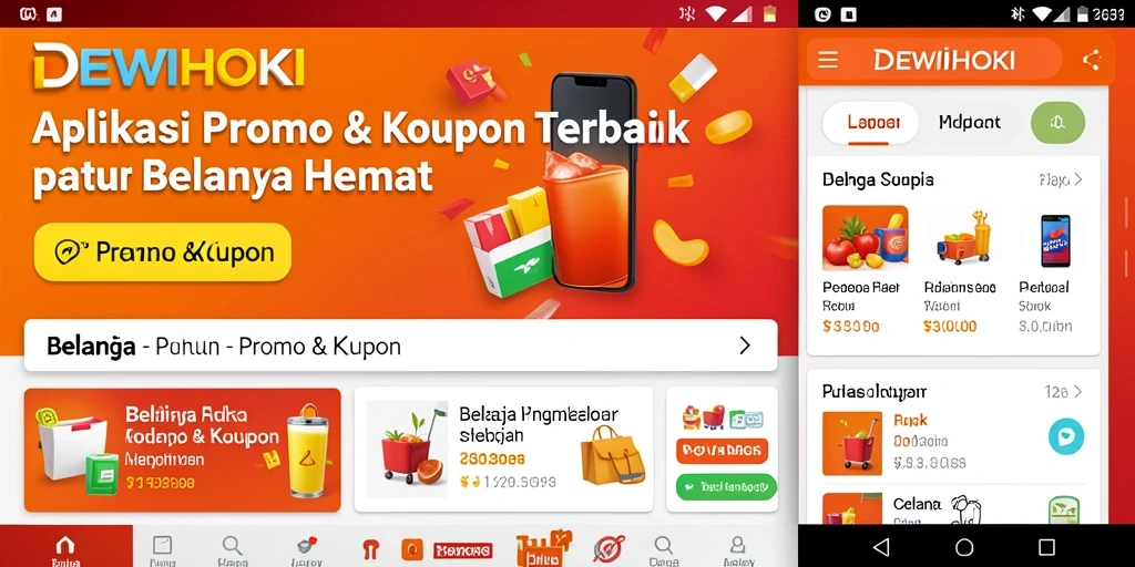 Antarmuka DEWIHOKI menampilkan berbagai penawaran menarik.