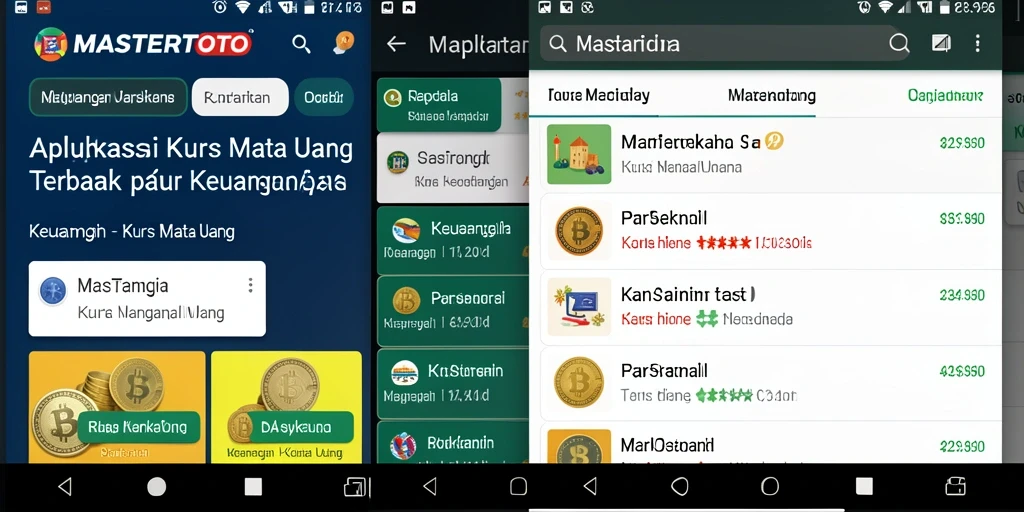 Screenshot utama MASTERTOTO menampilkan antarmuka Kurs Mata Uang yang menarik.