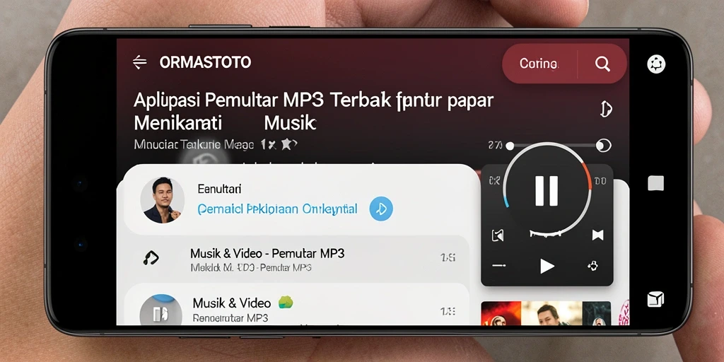 Tampilan antarmuka ORMASTOTO yang menarik dan mudah digunakan.
