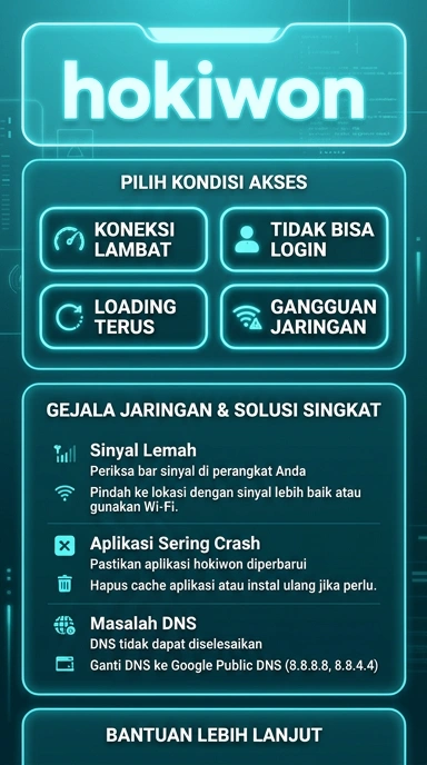 Tampilan link alternatif hokiwon